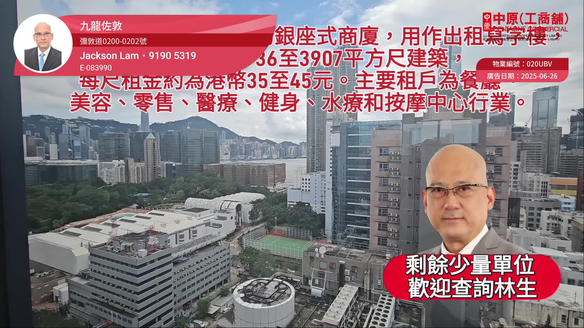 佐敦彌敦道｜商舖樓盤｜中原工商舖