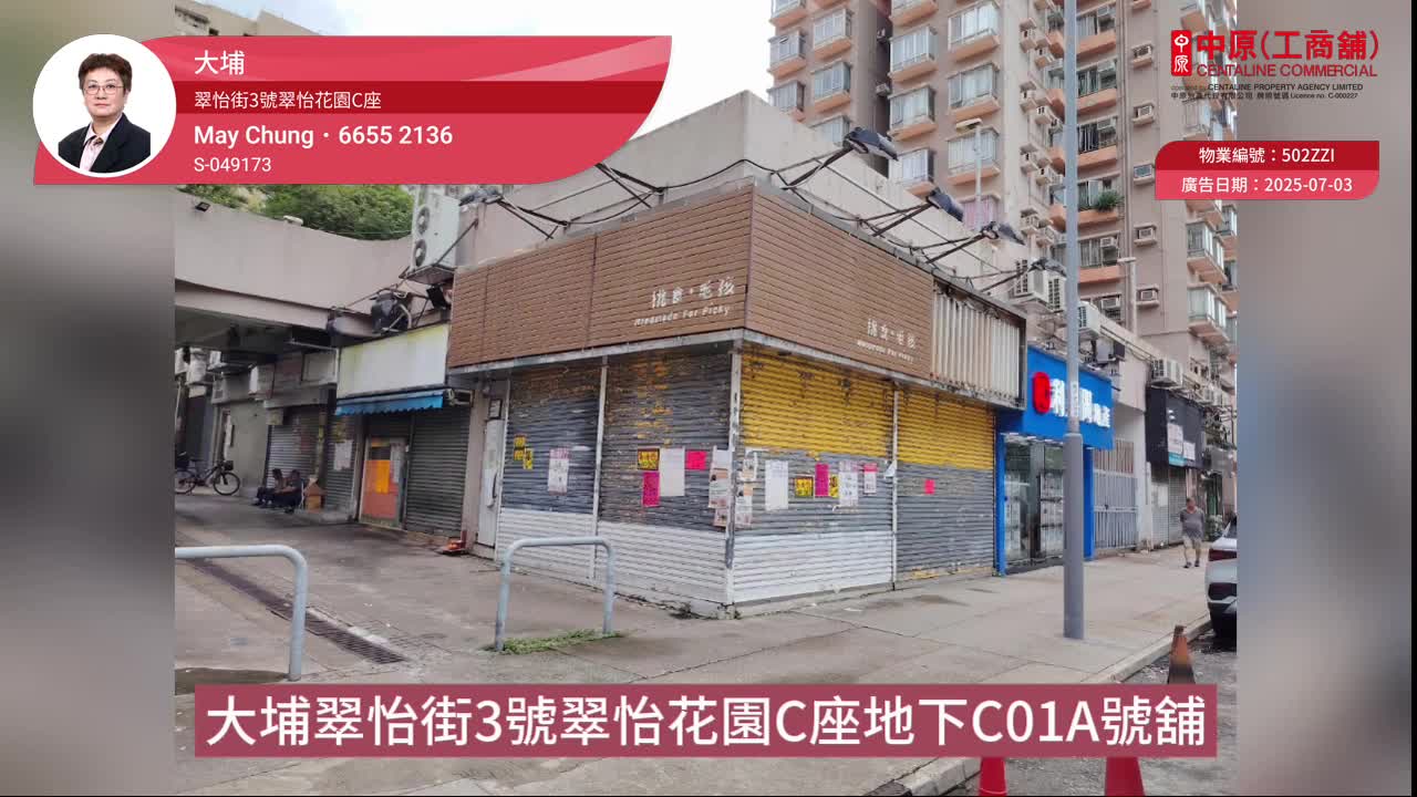 大埔翠怡街｜商舖樓盤｜中原工商舖